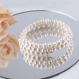 Potato Shape Freshwater Pearl Bangle Bracelet