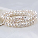 Potato Shape Freshwater Pearl Bangle Bracelet