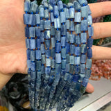 6-7x11mm Natural Kyanite Stone Beads 15'' Tube Column Spacer