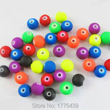 Random Mixed Fluorescence Round Ball Acrylic Spacer Beads 500g/lot
