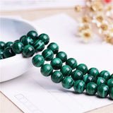 6-14mm Green Malachite Round Semi-finished Loose Beads for Jewelry Making