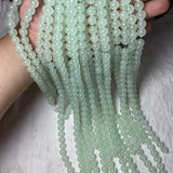 Light Green Jades Round Stone Beads for Jewelry Making