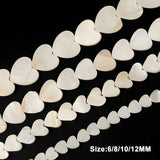 Mother of Pearl Shell Heart Beads 6-20mm DIY Accessories