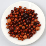 Burmese Rosewood Wooden Spacer Beads Round Balls Natural Wood Beads