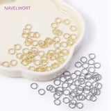 6/8/10/12MM 18K Plated Brass Twist Ring Connectors for Jewelry Making