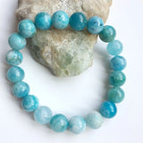 Vintage Hemimorphite Bracelet Natural Stone Jewelry Hand Chain Women Boho