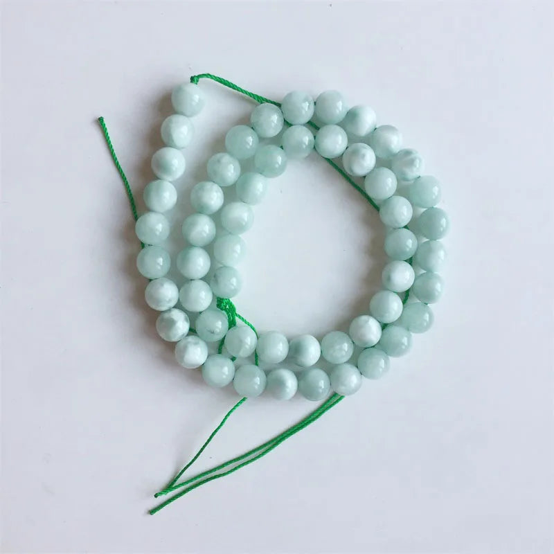 Dominica Green Larimar Gemstone Round Beads 6-12MM