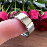 Forever Ring Tungsten Wedding Band Pipe Cut Polish Finish Comfort Fit