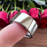 Forever Ring Tungsten Wedding Band Pipe Cut Polish Finish Comfort Fit