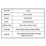 Colorful Round Flat Eye Beads Evil Glass for DIY Jewelry