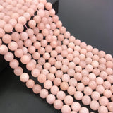 6/8/10/12mm Pink Morganite Stone Beads DIY Bracelet