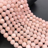 6/8/10/12mm Pink Morganite Stone Beads DIY Bracelet