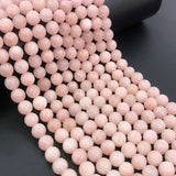 6/8/10/12mm Pink Morganite Stone Beads DIY Bracelet