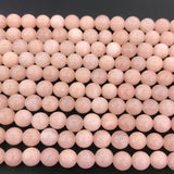 6/8/10/12mm Pink Morganite Stone Beads DIY Bracelet