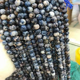 Natural Pegmatite Stone Beads 6-12mm Round Gem DIY Jewelry Making 15''