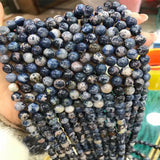 Natural Pegmatite Stone Beads 6-12mm Round Gem DIY Jewelry Making 15''