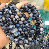 Natural Pegmatite Stone Beads 6-12mm Round Gem DIY Jewelry Making 15''
