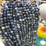 Natural Pegmatite Stone Beads 6-12mm Round Gem DIY Jewelry Making 15''