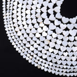 Heart Shell Beads Natural Mother Of Pearl Loose Spacer Bead Jewelry Making