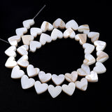 Heart Shell Beads Natural Mother Of Pearl Loose Spacer Bead Jewelry Making