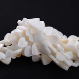 Heart Shell Beads Natural Mother Of Pearl Loose Spacer Bead Jewelry Making
