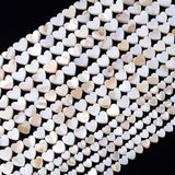 Heart Shell Beads Natural Mother Of Pearl Loose Spacer Bead Jewelry Making