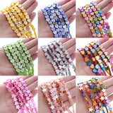 Multicolor Natural Shell Beads Mother Of Pearl Heart Spacer Beads