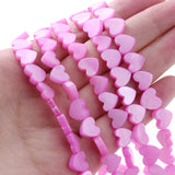 Multicolor Natural Shell Beads Mother Of Pearl Heart Spacer Beads