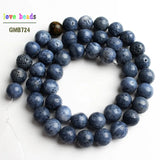 Natural Coral Round Loose Beads for Jewelry Making DIY Beads Bracelet 15''
