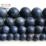 Natural Coral Round Loose Beads for Jewelry Making DIY Beads Bracelet 15''