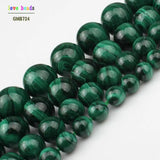 Malachite Beads for Jewelry Making 7.5 Inch Bracelets