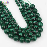 Malachite Beads for Jewelry Making 7.5 Inch Bracelets