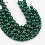 Malachite Beads for Jewelry Making 7.5 Inch Bracelets