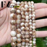 Natural Stone Coffee Persian Jades Round Loose Beads