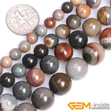 Natural Stone Polychrome Jaspers Bead Strand 15 inch DIY Jewelry Beads