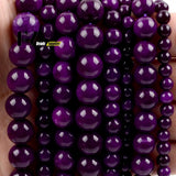 Natural Sugilite Stone Beads 6/8/10/12mm Round Loose Spacer Beads