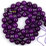 Natural Sugilite Stone Beads 6/8/10/12mm Round Loose Spacer Beads