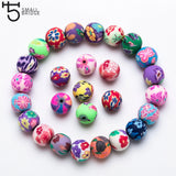 6-12mm Round Polymer Clay Beads Girl Diy Jewelry Bracelet Pearls C101