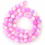 6/8/10/12mm Rose Purple Persian Jade Loose Spacer Beads