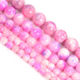 6/8/10/12mm Rose Purple Persian Jade Loose Spacer Beads