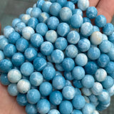 Natural Larimar Stone Beads for Jewelry Making DIY