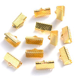 Cover Clasps Leather Cord Crimp End Clips Jewelry Making DIY Findings