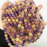 7 Natural Crystal Beads Jewelry Making Round Loose Stone DIY Bracelet
