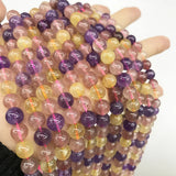 7 Natural Crystal Beads Jewelry Making Round Loose Stone DIY Bracelet
