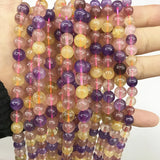 7 Natural Crystal Beads Jewelry Making Round Loose Stone DIY Bracelet