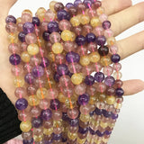 7 Natural Crystal Beads Jewelry Making Round Loose Stone DIY Bracelet