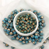 100pcs Ceramic Colorful Beads Handmade Porcelain Bead For Jewelry Making