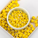 100pcs Jingdezhen Ceramic Beads Yoga Earrings Porcelain Bead #A502C