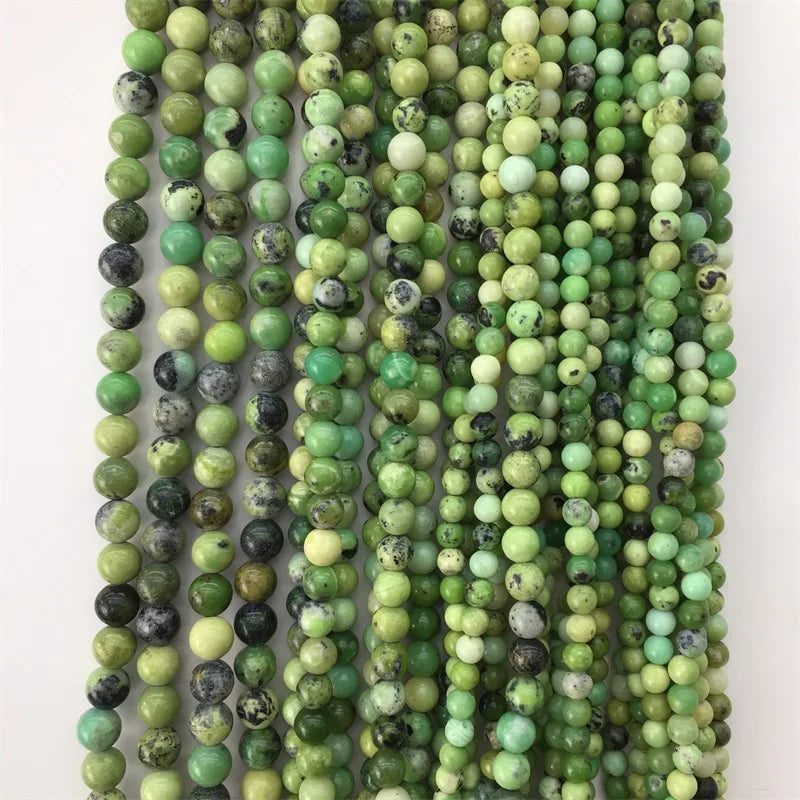 6/8/10MM Australia Jade Round Beads Gemstone DIY Natural Stone Gem Jewelry