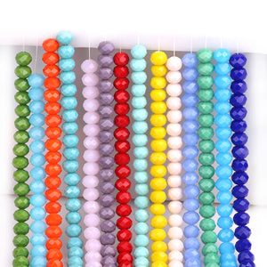 10MM Chinese Crystal Round Beads DIY Faceted Rondelle Glass Spacer Beads